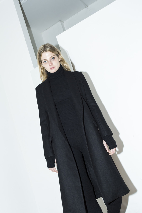 Assembly New York Black Belt Coat Assembly New York Black Belt Coat