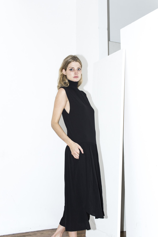 Assembly New York Black Pleat Dress Assembly New York Black Pleat Dress