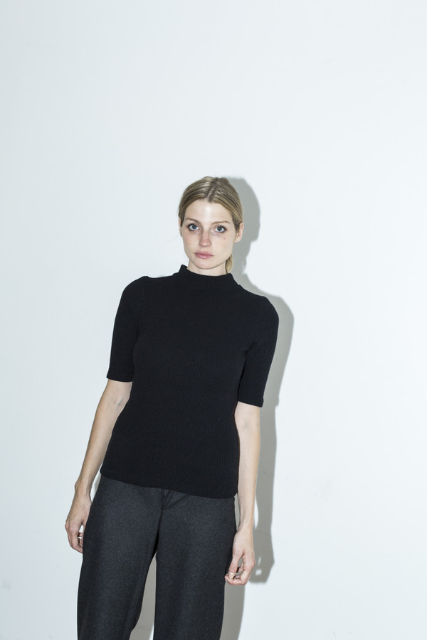 Assembly New York Black Ribbed T-Shirt Assembly New York Black Ribbed T-Shirt