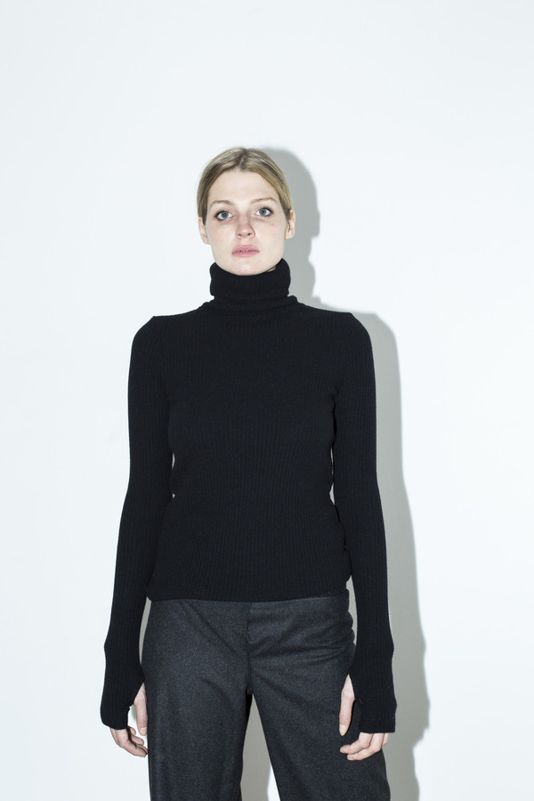 Assembly New York Black T Neck Top Assembly New York Black T Neck Top