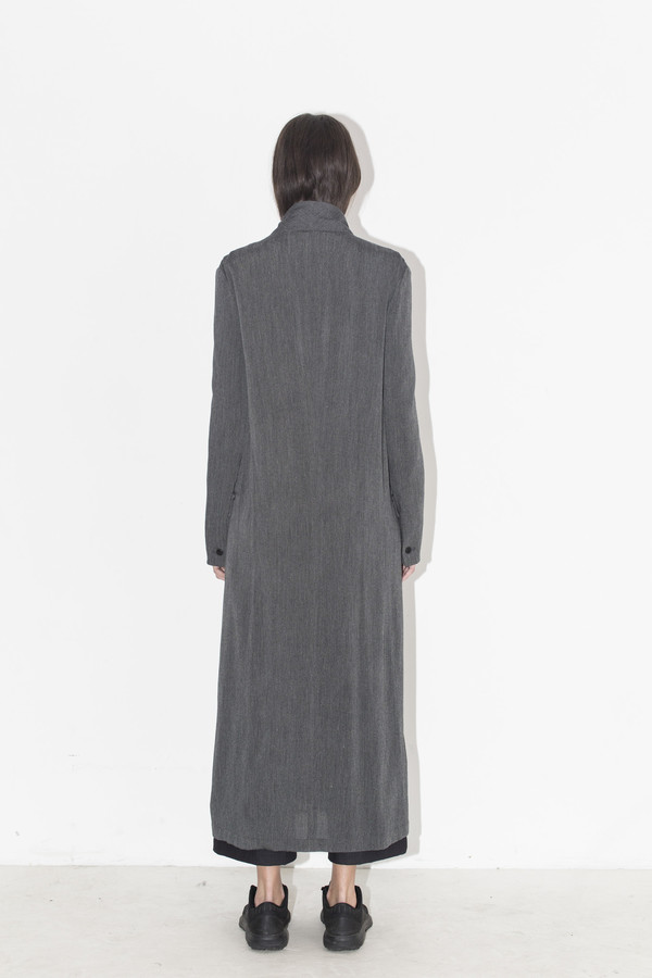 Assembly New York Grey Gauze Long Coat Assembly New York Grey Gauze Long Coat