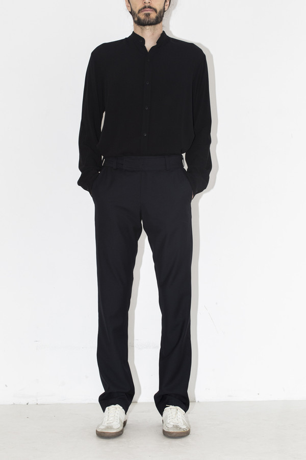 Men's Assembly New York Navy Cotton Elastic Pant Men's Assembly New York Navy Cotton Elastic Pant