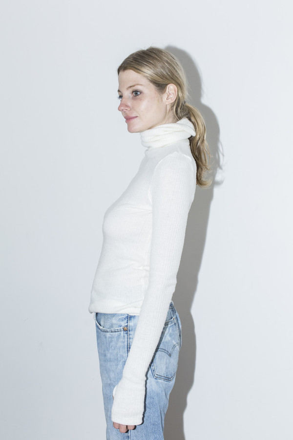Assembly New York Off White T Neck Top Assembly New York Off White T Neck Top
