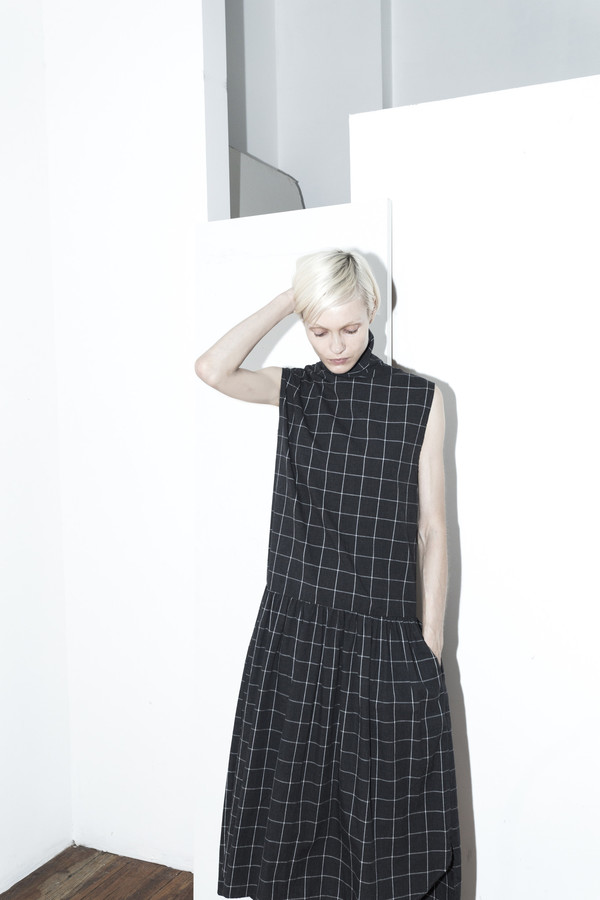 Assembly New York Plaid Pleat Dress Assembly New York Plaid Pleat Dress