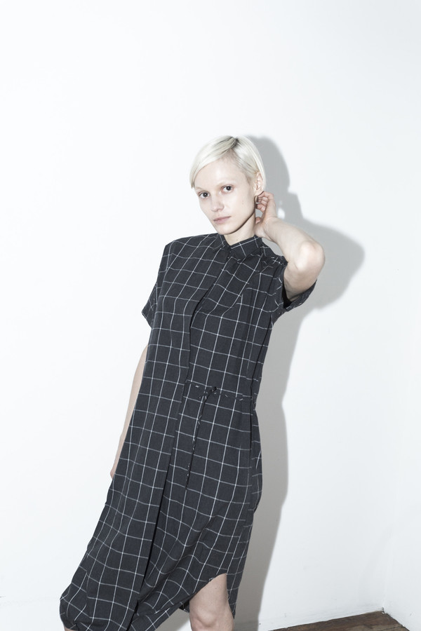 Assembly New York Plaid Twist Dress Assembly New York Plaid Twist Dress