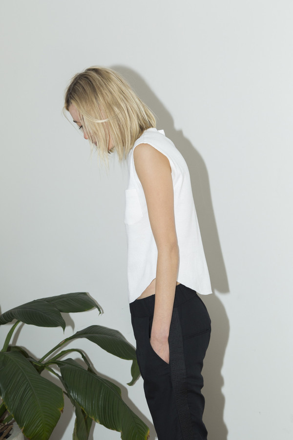 Black Cotton Gather Pant Black Cotton Gather Pant