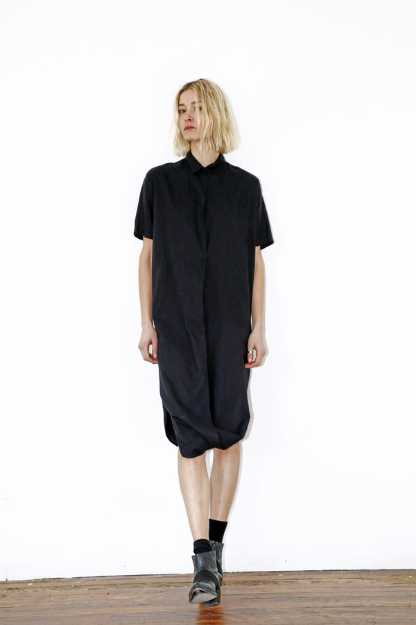 Assembly New York Black Cotton Twist Dress Assembly New York Black Cotton Twist Dress