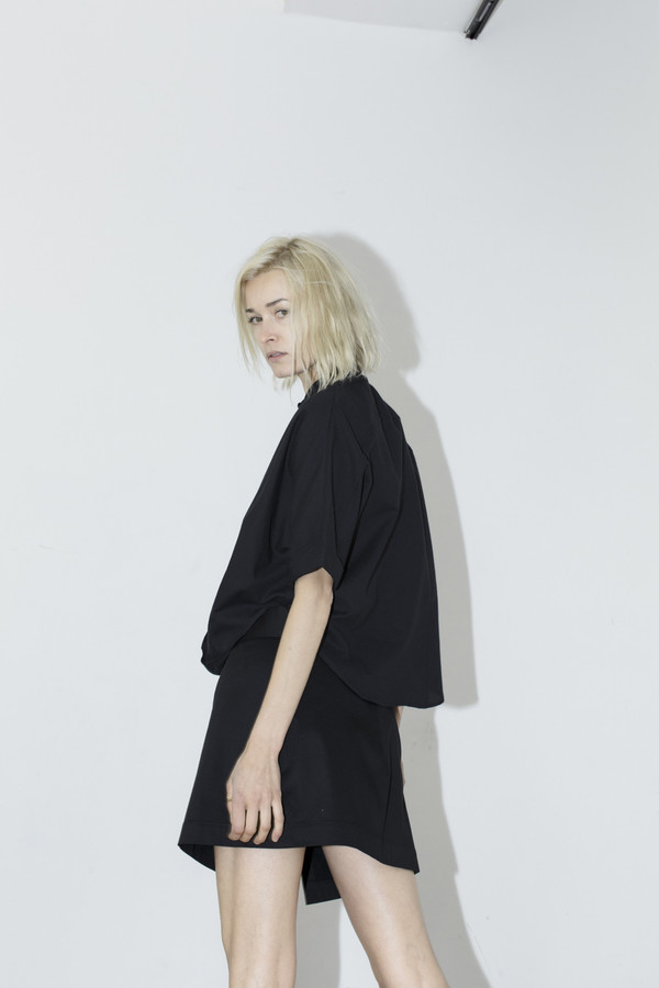 Black Cotton Twist Top Black Cotton Twist Top