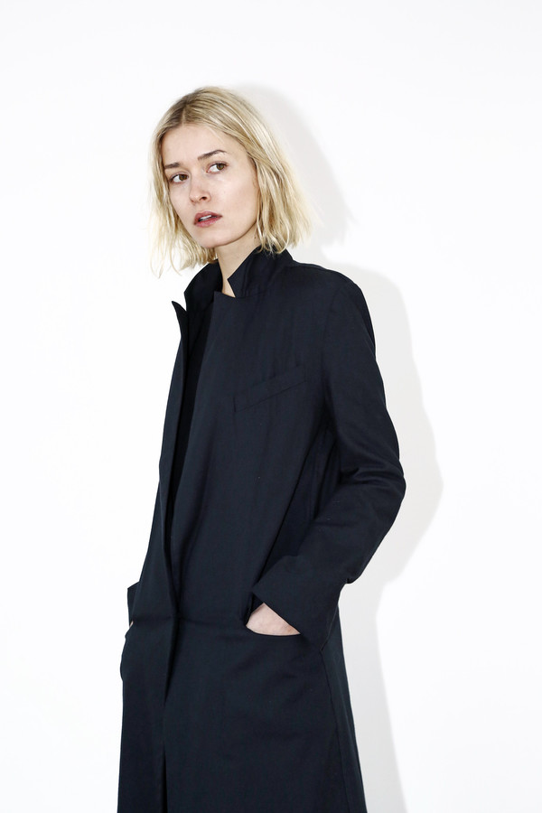 Black Long Collar Coat Black Long Collar Coat
