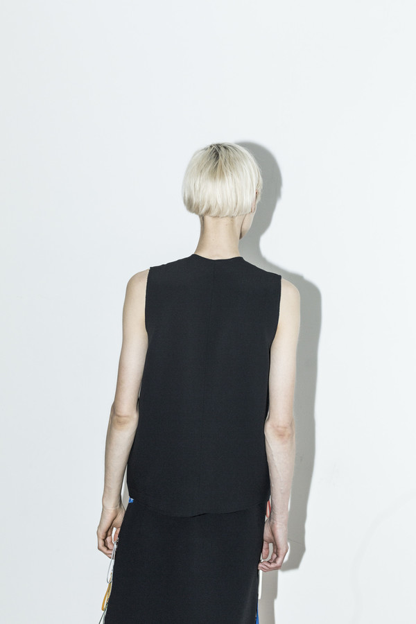 C.F. Goldman Black Zip Top C.F. Goldman Black Zip Top