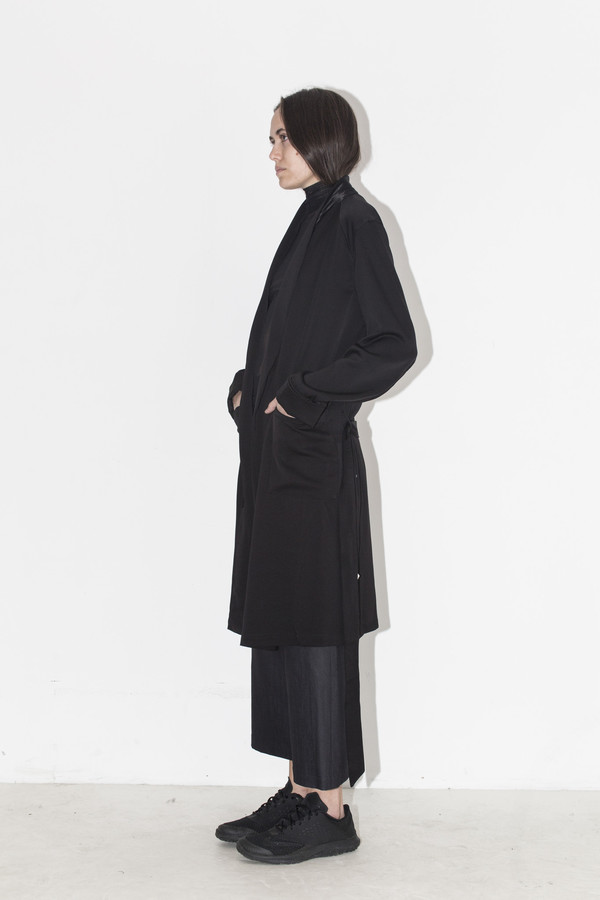 David Michael Black Woven Robe David Michael Black Woven Robe