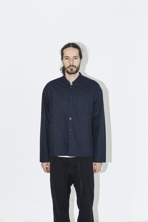 Men's Fanmail Navy Twill Shirt Jacket Men's Fanmail Navy Twill Shirt Jacket