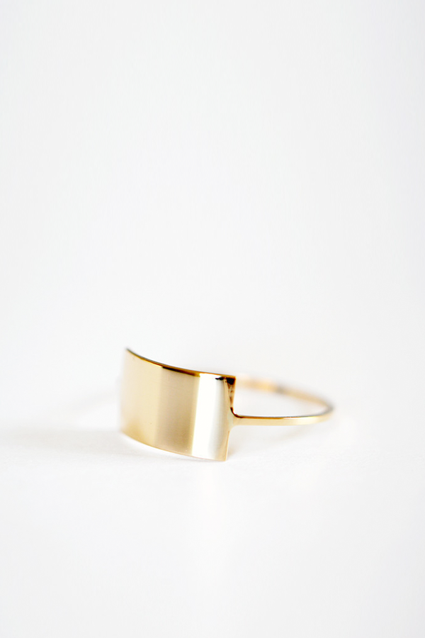 Kristen Elspeth Gold Shield Ring Kristen Elspeth Gold Shield Ring