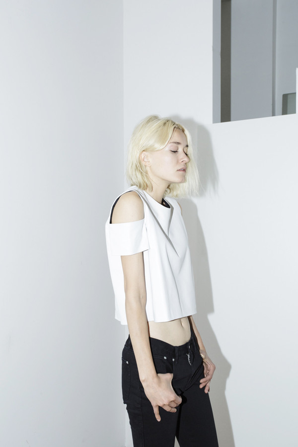Markoo White Kasha Top Markoo White Kasha Top