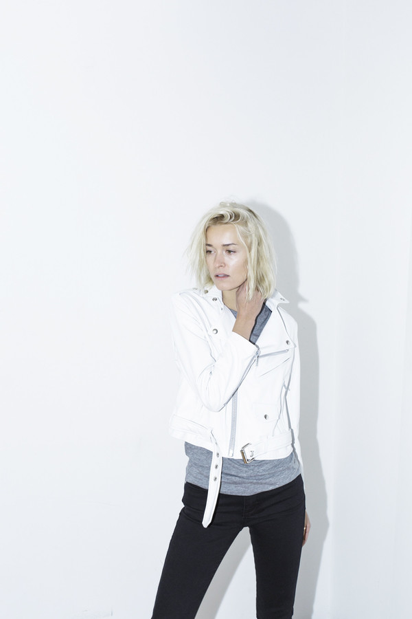 Markoo White Moto Jacket Markoo White Moto Jacket