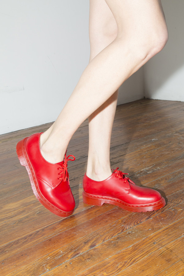 Unisex Dr. Martens Poppy Red 1461 Lace-up Oxford Unisex Dr. Martens Poppy Red 1461 Lace-up Oxford
