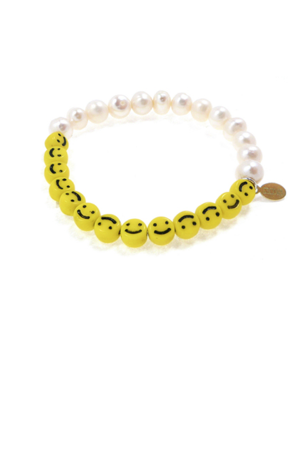 Nektar de Stagni Smiley Face & Pearl Bracelet Nektar de Stagni Smiley Face & Pearl Bracelet
