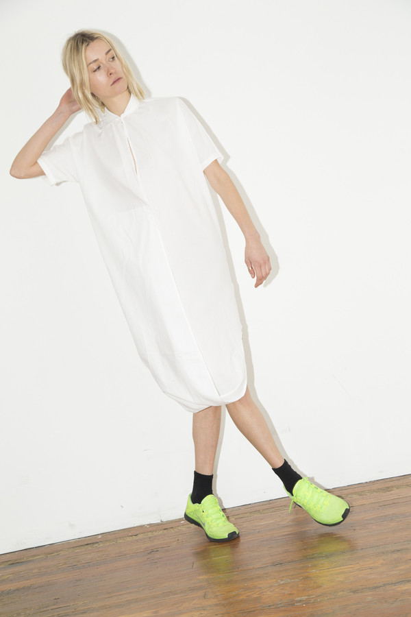 White Cotton Twist Dress White Cotton Twist Dress
