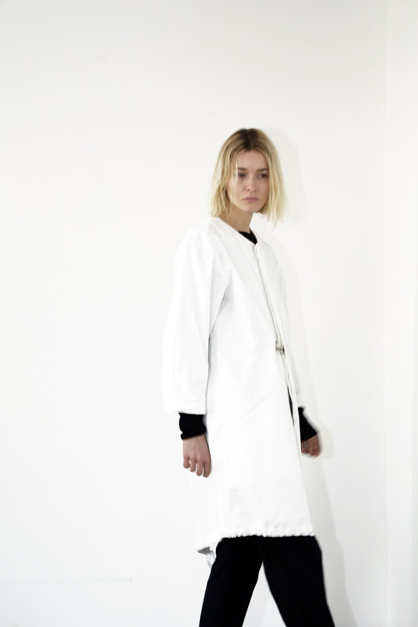 Assembly White Denim No Hood Parka Assembly White Denim No Hood Parka