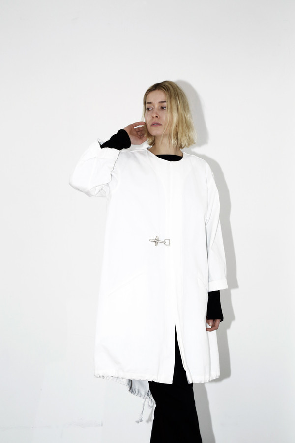 Assembly White Denim No Hood Parka Assembly White Denim No Hood Parka