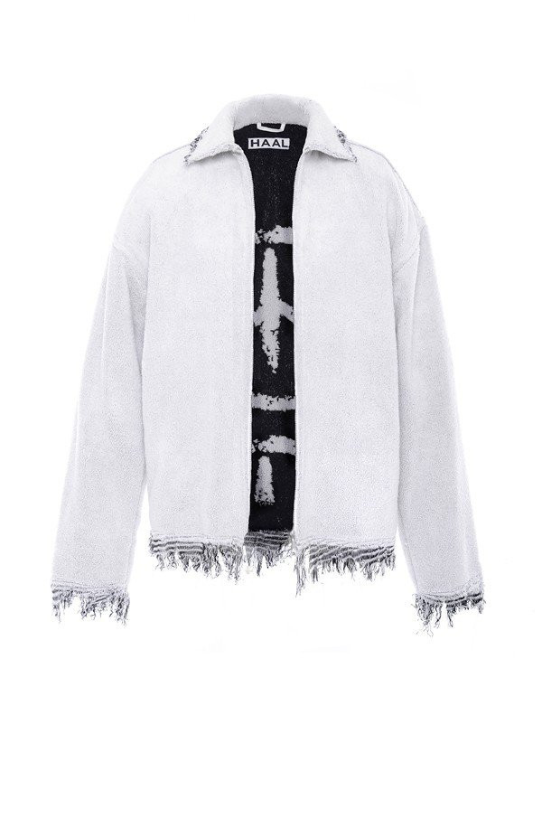 White Mariah Terry Jacket White Mariah Terry Jacket