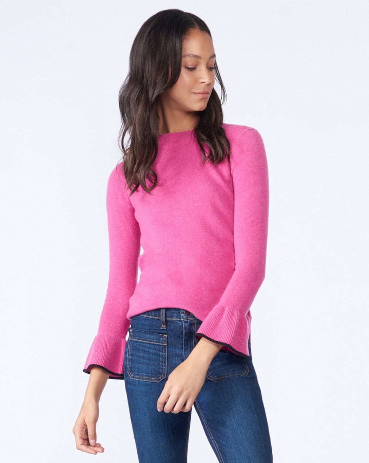 veronica beard pink sweater
