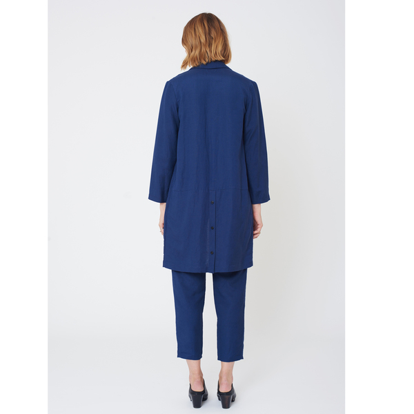 First Rite Mid Length Overcoat Lapis First Rite Mid Length Overcoat Lapis
