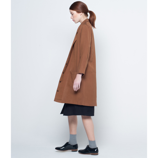 First Rite Mid Length Overcoat Amber First Rite Mid Length Overcoat Amber