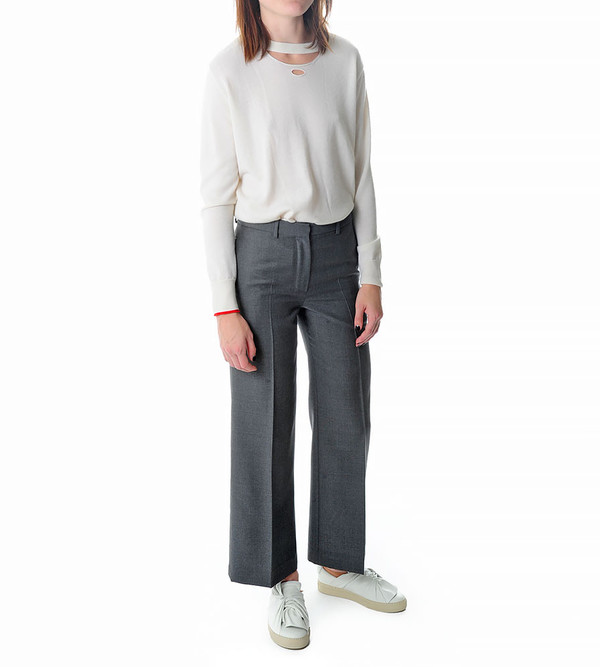 Ports 1961 Grey Wide Leg Trousers Ports 1961 Grey Wide Leg Trousers