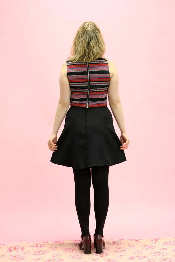 Sara Duke Black A-line Skirt Sara Duke Black A-line Skirt