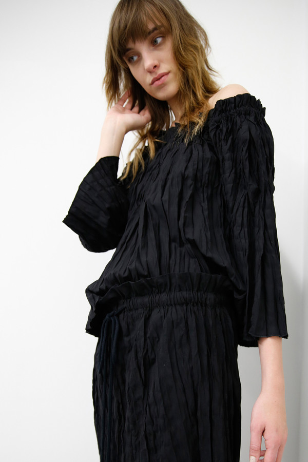 Kahle Crush Pleat Blouse Kahle Crush Pleat Blouse