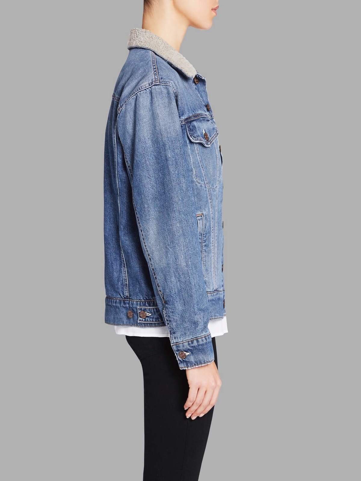 mother denim sherpa jacket