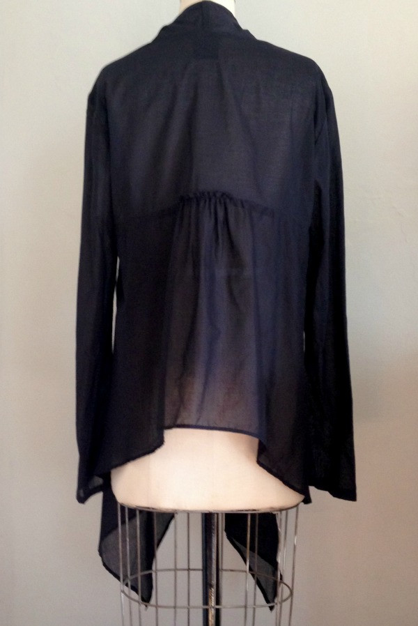 Organic Voile Drape Cardi Organic Voile Drape Cardi