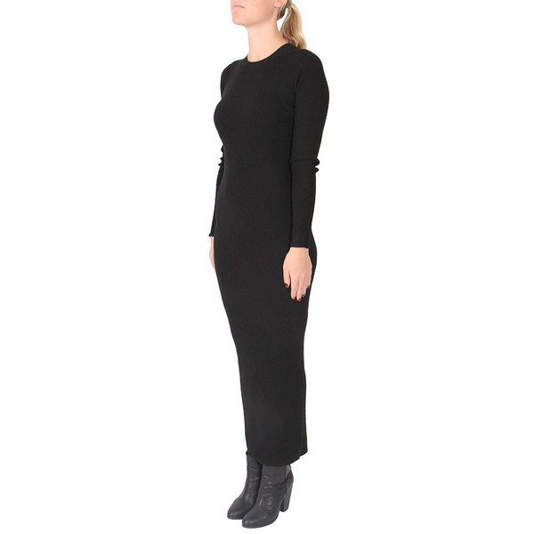 ADRELLANA EVIAN STRETCH WOOL-BLEND RIB DRESS ADRELLANA EVIAN STRETCH WOOL-BLEND RIB DRESS
