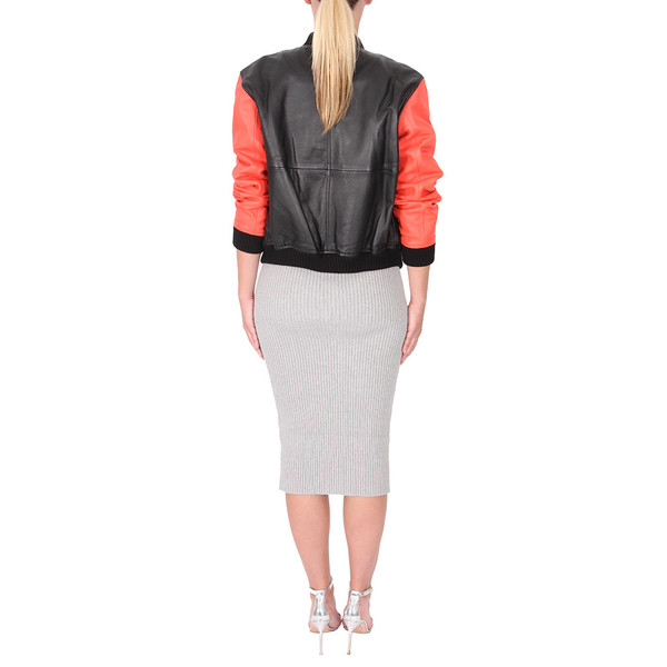 T By Alexander Wang Leather Bomber Jacket T By Alexander Wang Leather Bomber Jacket
