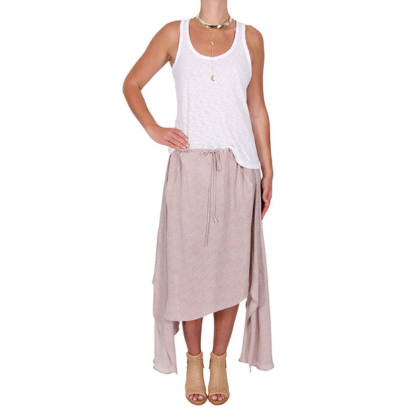 LOVESHACK Fancy Drawstring Silk Skirt LOVESHACK Fancy Drawstring Silk Skirt