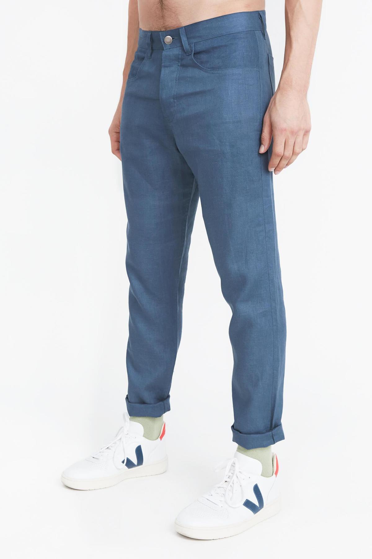 UNISEX Alex Crane Linen Cham Pants 