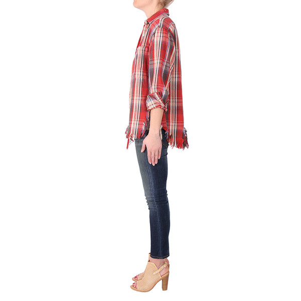 R13 Shredded Plaid Shirt R13 Shredded Plaid Shirt