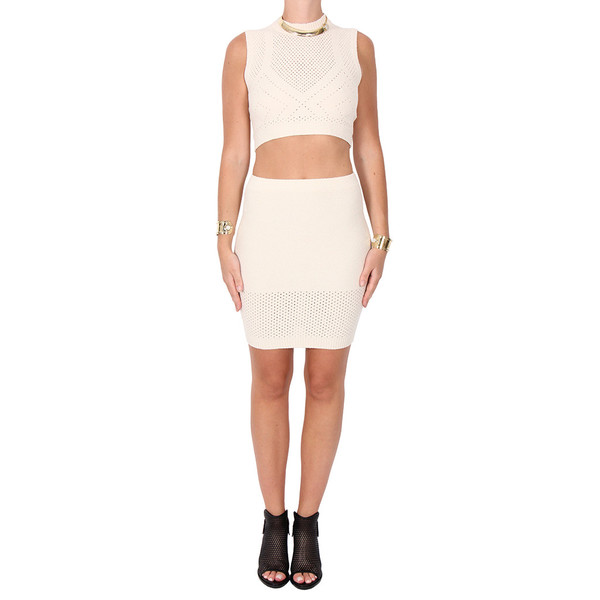 T by Alexander Wang Intarsia Knit Crop Top T by Alexander Wang Intarsia Knit Crop Top