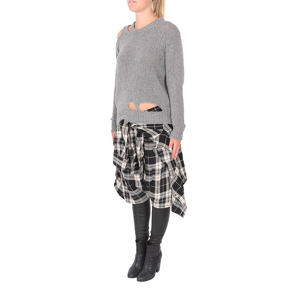 R13 Vedder Pants in Plaid and Leather R13 Vedder Pants in Plaid and Leather