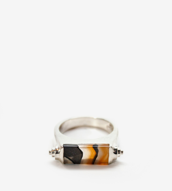 Luz Ortiz Nova Mix Agate Ring Luz Ortiz Nova Mix Agate Ring