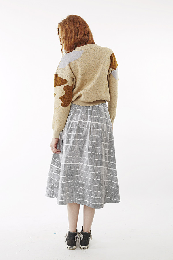 Nanushka Last Marbler Jacquard Crop Sweater Nanushka Last Marbler Jacquard Crop Sweater