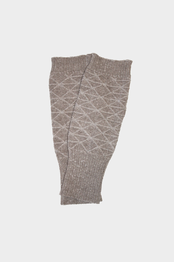 Micaela Greg Cream Fragment Fingerless Gloves Micaela Greg Cream Fragment Fingerless Gloves