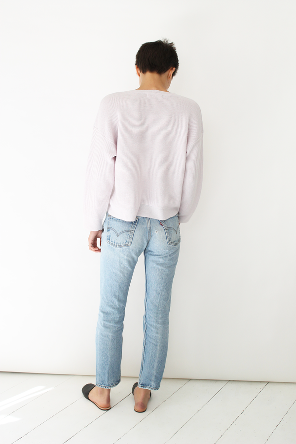 MICAELA GREG ripple sweater pearl pink MICAELA GREG ripple sweater pearl pink