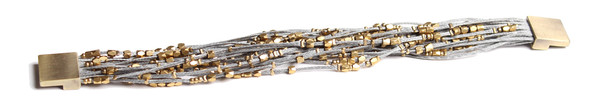 Serefina Glistening Strands Magnetic Cuff Slate Serefina Glistening Strands Magnetic Cuff Slate