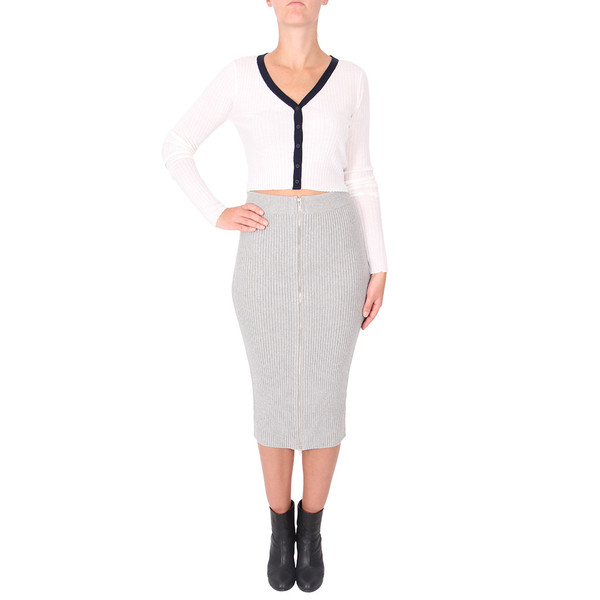 T By Alexander Wang Cropped Button Down Cardigan T By Alexander Wang Cropped Button Down Cardigan