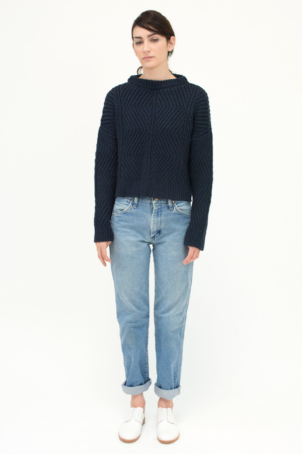 Blue Black Bevel Sweater Blue Black Bevel Sweater