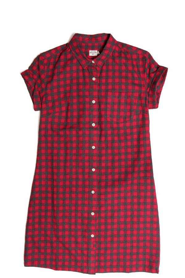 Bridge & Burn Loren Red Gingham Dress Bridge & Burn Loren Red Gingham Dress