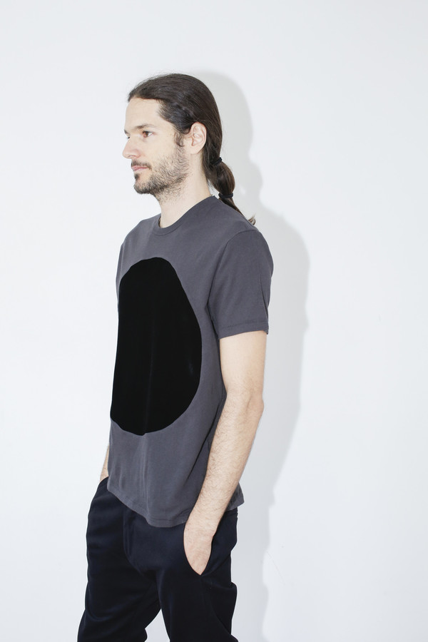Unisex Correll Correll Black Velvet Circle T-shirt Unisex Correll Correll Black Velvet Circle T-shirt