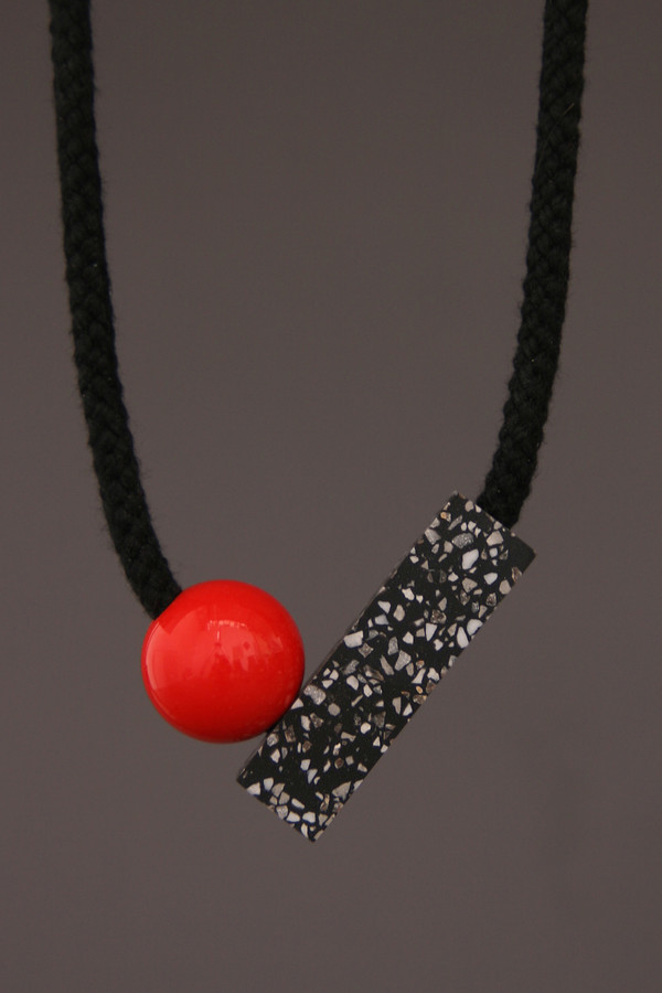 One We Made Earlier Ad Necklace Red One We Made Earlier Ad Necklace Red